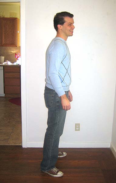 Photographic Height/Weight Chart 6 1 170 Lbs BMI22.