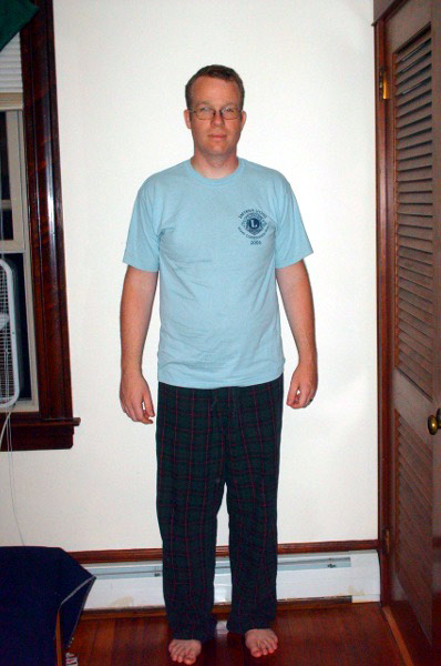 Photographic Height/Weight Chart - 6' 3", 230 lbs., BMI:29